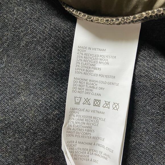 Prana IncrediWool Overshirt Men's L Slate Green Heather Slim Fit Performance - Picture 8 of 10